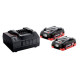 Базовый комплект Metabo: 2 аккумулятора LiHD 18 V 4 Ah, з/у ASC 72