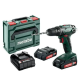 Акумуляторний шуруповерт Metabo BS 18, 2 акб 18 В Li-Power 2.0 Ah, з/п, кейс