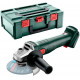 Аккумуляторная угловая шлифмашина Metabo W 18 7-125, без акб в MetaBOX 165 L