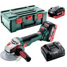 Аккумуляторная угловая шлифмашина Metabo WVB 18 LTX BL 15-125 Quick, 2 акб 18V 5.5 Ah, з/у ASC 145 в MetaBOX 165 L