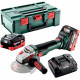 Акумуляторна кутова шліфмашина Metabo WB 18 LTX BL 15-125 Quick, 2 акб 5.5 Ah, з/в ASC 145 в Metabox 165 L