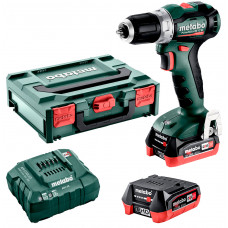 Аккумуляторная дрель-шуруповерт Metabo PowerMaxx BS 12 BL, 2 акб LiHD 12V 4 Ah, з/у в MetaBox 118