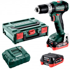 Аккумуляторная ударная дрель-шуруповерт Metabo PowerMaxx SB 12 BL, 2 акб LiHD 12V 4 Ah, з/у в MetaBOX 118
