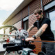 Аккумуляторная торцовочная пила Metabo KGS 18 LTX BL 216, 2 акб LiHD 18 V, 8 Ah