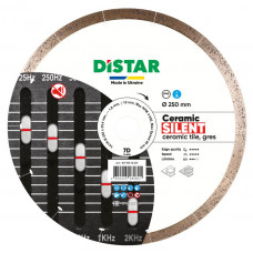 Алмазный диск по керамограниту Distar Ceramic Silent 1A1R 250х1.8х10х25.4 мм