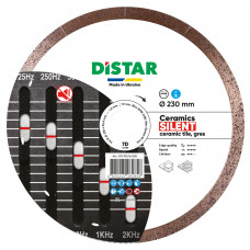 Алмазный диск по керамограниту Distar Ceramic Silent 1A1R 230х1.9х10х25.4 мм