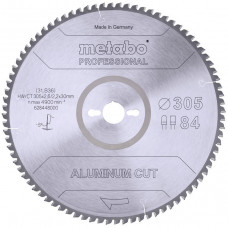 Пильный диск Metabo Aluminium Cut Professional 305х30 мм, Z84 FZ/TZ 5° NEG