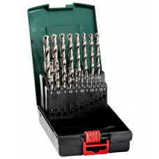 Набір свердел по металу HSS-G Metabo 1-10 мм, 19 шт