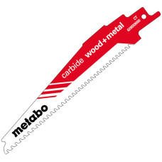 Шабельне полотно Metabo Carbide Wood and Metal 150х3-4х1.25 мм, S 956 XHM, 1 шт