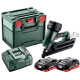 Аккумуляторный гвоздозабиватель Metabo NFR 18 LTX 90 BL с 2 акб 18V 4Ah и з/у ASC 145 в MetaBox 340