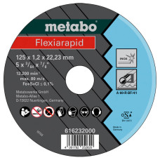 Отрезной круг Metabo Flexiarapid TF 41 Inox 125х1.2х22.23 мм