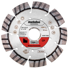 Алмазный отрезной круг Metabo Professional Beton CP 125х2.4x12х22.23 мм