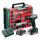 Аккумуляторная дрель-шуруповерт Metabo BS 18 SET, 2 акб 18 V 2 Ah и з/п, в кейсе, набор принадлежностей