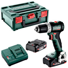 Аккумуляторная дрель-шуруповерт Metabo BS 18 L BL, 2 акб LiPOWER 18 V 2 Ah, з/у SC 30 в MetaBOX 145