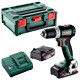 Аккумуляторная дрель-шуруповерт Metabo BS 18 L BL, 2 акб LiPOWER 18 V 2 Ah, з/у SC 30 в MetaBOX 145