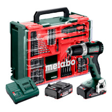 Аккумуляторная дрель-шуруповерт Metabo BS 18 L BL SET, 2 акб LiPOWER 18 V 2 Ah, з/у SC 30 с комплектом принадлежностей