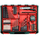 Аккумуляторная ударная дрель Metabo SB 18 L SET, 2 акб LiPOWER 18 V 2 Ah, з/у SC 30 с комплектом 78 принадлежностей