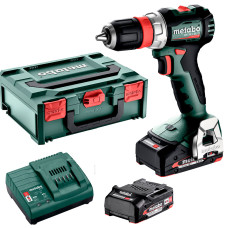 Аккумуляторная дрель-шуруповерт Metabo BS 18 L BL Q, 2 акб LiPOWER 18 V 2 Ah, з/у SC 30 в MetaBOX 145