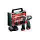 Аккумуляторная дрель-шуруповерт Metabo PowerMaxx Basic Set, 2 акб 12 V 2.0 Ah, з/у LC 24, в кейсе