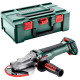 Аккумуляторная угловая шлифмашина Metabo WVBF 18 LTX BL 11-125 Quick, без акб в MetaBOX 165 L