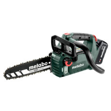 Аккумуляторная цепная пила Metabo MS 18 LTX BL 25, акб LiPOWER 18V 4Аh, з/у ASC 72