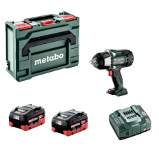 Аккумуляторный ударный гайковерт Metabo SSW 18 LTX 1750 BL, 2 акб 18 В LiHD 8.0 Ah, з/у, кейс