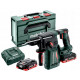 Перфоратор акумуляторний безщітковий Metabo KH 18 LTX BL 24, 2 акб 4.0 Ah, з/п, у кейсі metaBOX 165 L