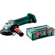 Аккумуляторная болгарка Metabo W 18 LTX 125 Quick, MetaLoc, без акб и з/у