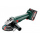 Аккумуляторная угловая шлифмашина Metabo W 18 L 9-125 Quick щеточная c 2 акб 5.2Ah, з/ у ASC в metaBOX 165 L