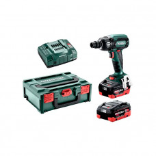 Аккумуляторный ударный гайковерт Metabo SSW 18 LTX 400 BL, 2 акб 18 В LiHD 5.5 Ah, з/у, кейс