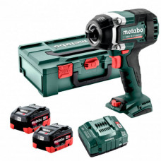 Аккумуляторный ударный гайковерт Metabo SSW 18 LTX 800 BL, 2 акб 18 В LiHD 5.5 Ah, з/у, кейс