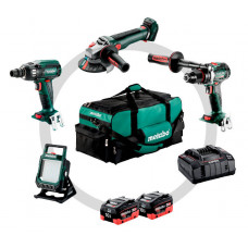Аккумуляторные инструменты Metabo Combo Set 4.3.2 18 V, 2 акб 18 В LiHD 10.0 Ah, з/у , сумка