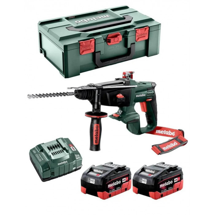 Акумуляторний перфоратор Metabo KHA 18 LTX, 2 акб 4.0 Ah, з/п, у кейсі