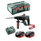 Акумуляторний перфоратор Metabo KHA 18 LTX, 2 акб 4.0 Ah, з/п, у кейсі