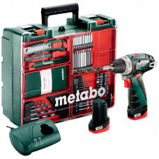 Аккумуляторная дрель-шуруповерт Metabo Powermaxx BS Basic Set, 2 акб 10,8 В Li-Power 2.0 Ah, з/у, кейс