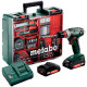 Аккумуляторная дрель-шуруповерт Metabo BS 18 Quick Set, 2 акб 18 В Li-Power 2.0 Ah, з/у, кейс, набор принадлежностей