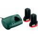 Базовый комплект Metabo 10.8 В 2x2,0 Ah