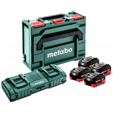 Базовый набор Metabo 4 акб LiHD 18 В 8 Ah, з/у ASC 145 Duo, MetaBOX 145